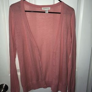 Pink cardigan
